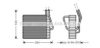 PRASCO JEV025 Evaporator, air conditioning